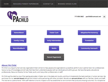 Tablet Screenshot of pachild.org